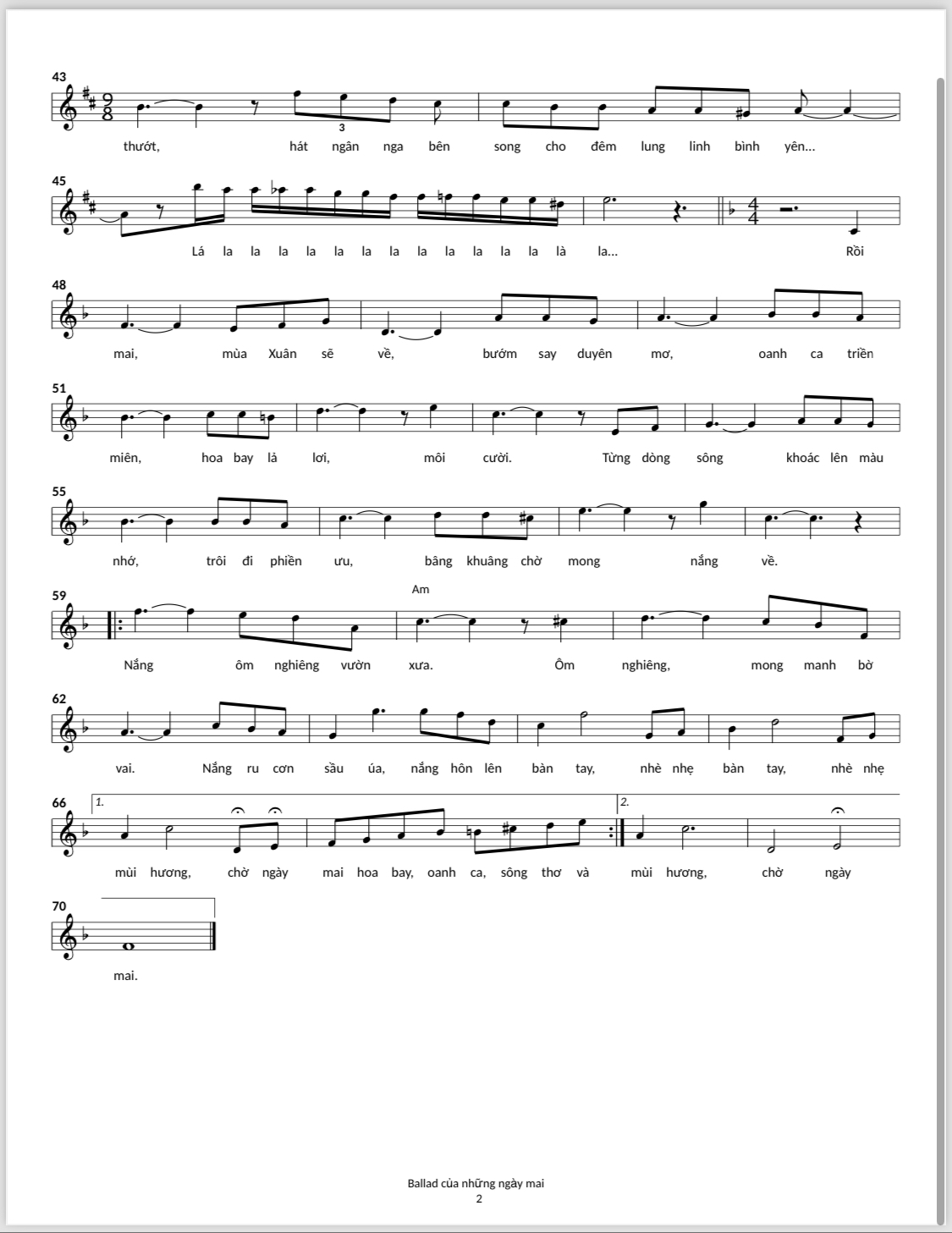 Ballad của những ngày mai