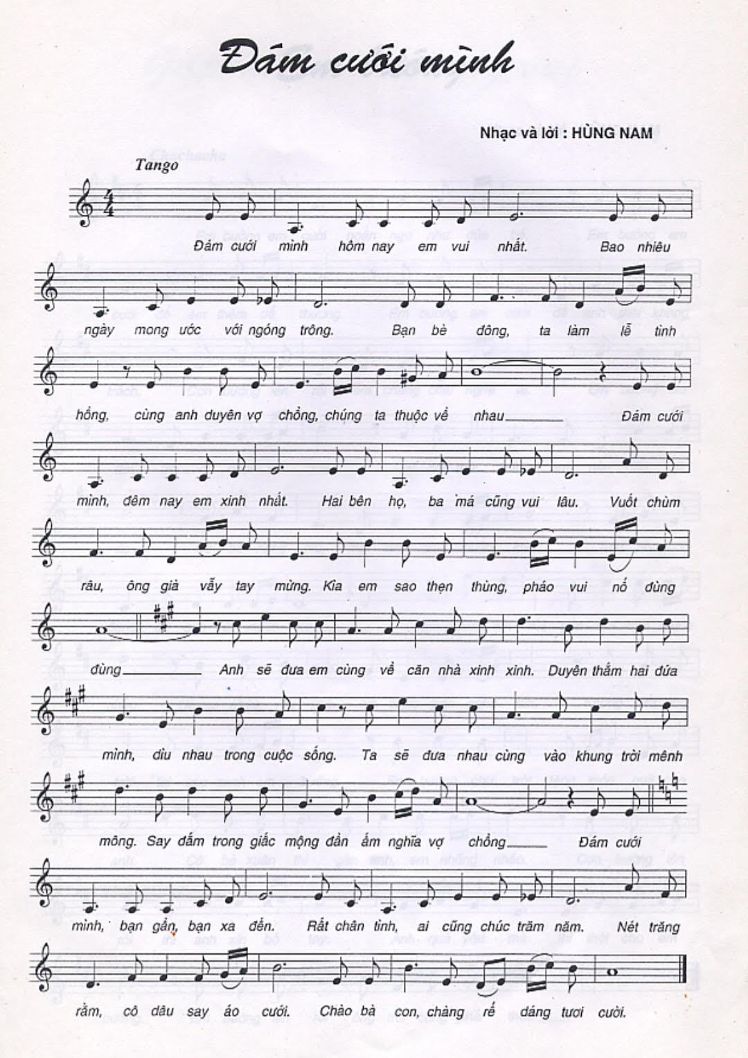 Đám cưới mình - Hùng Nam