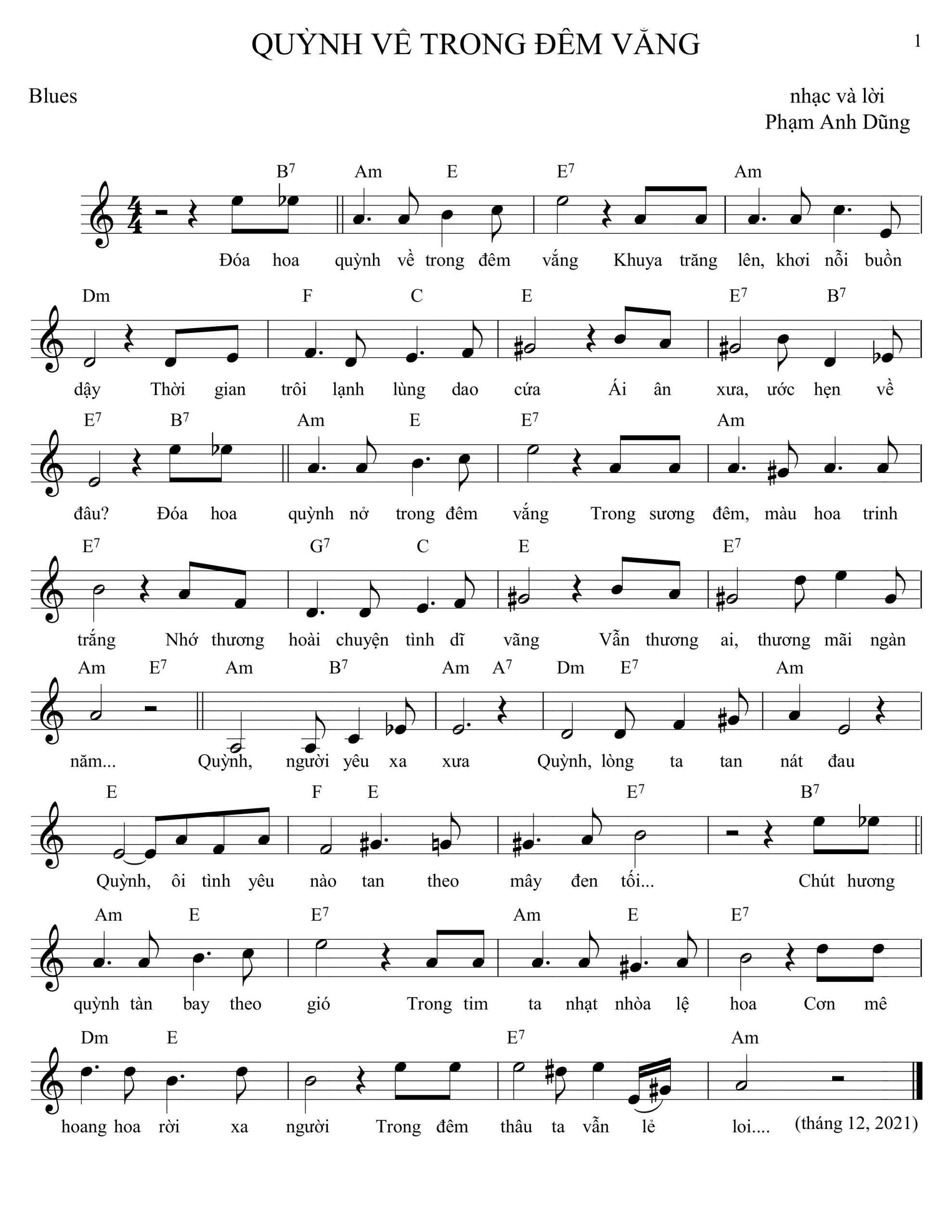 QUYNH VE TRONG DEM VANG