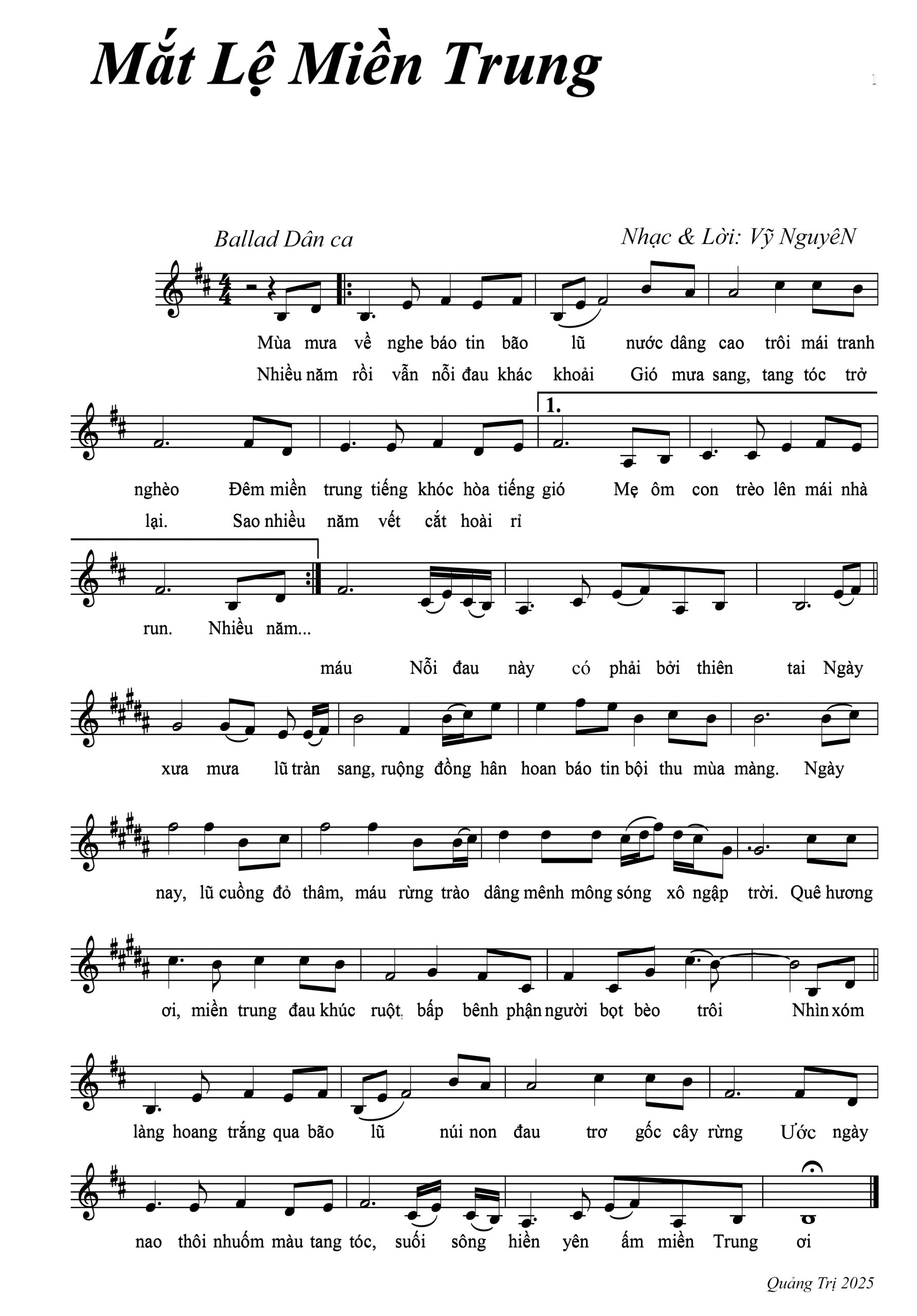 MẮT LỆ MIỀN TRUNG tháng 11.2025