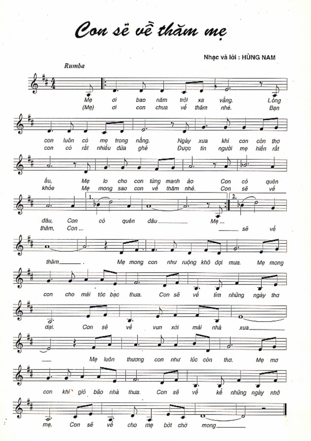 con sẽ về thăm mẹ