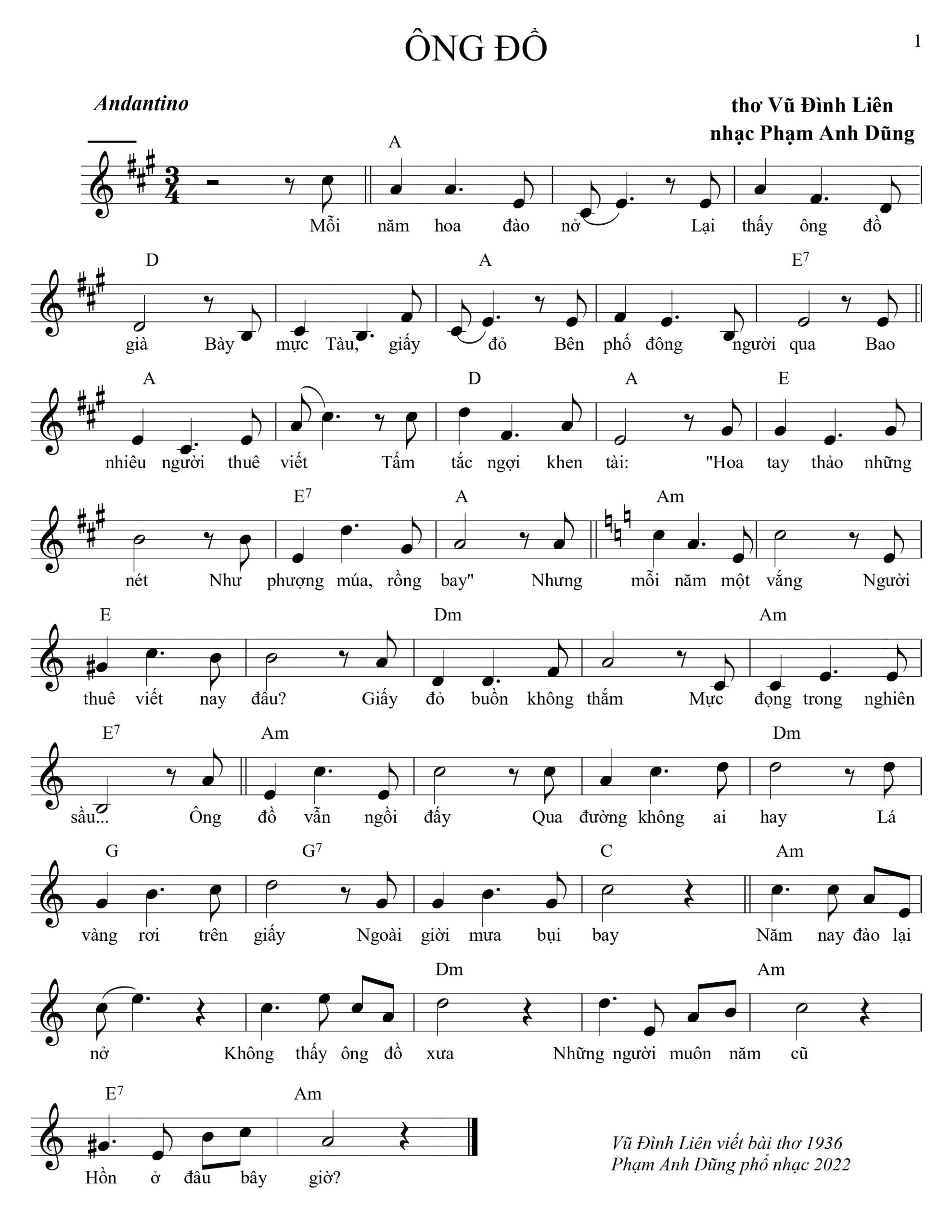 Ông Đồ (Vũ Đình Liên-Phạm Anh Dũng)